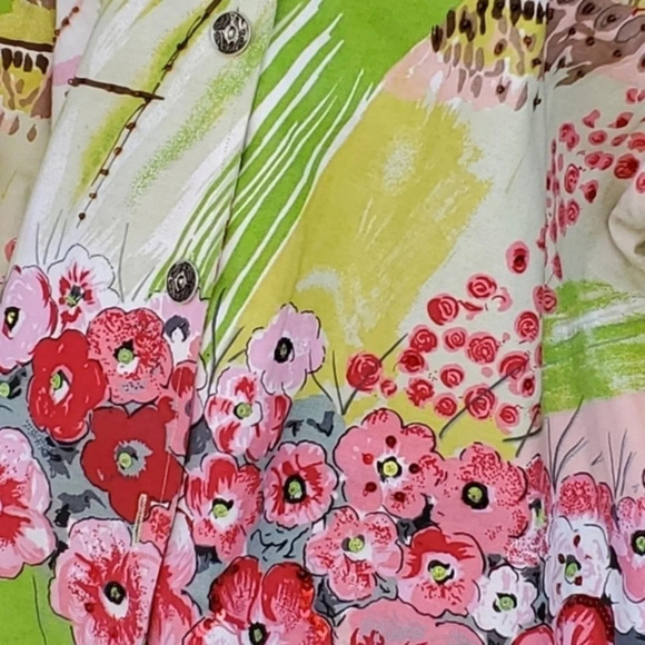 VINTAGE Plus‎ Size Floral Blazer XXL - Picture 8 of 11